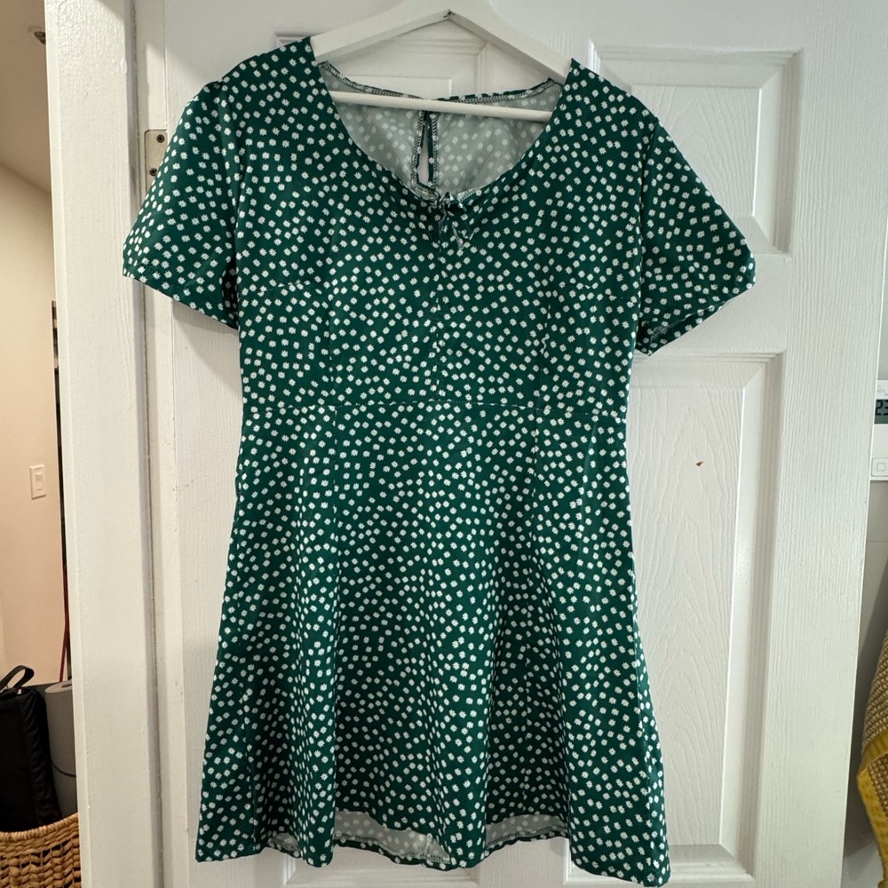 Green Flower Dress